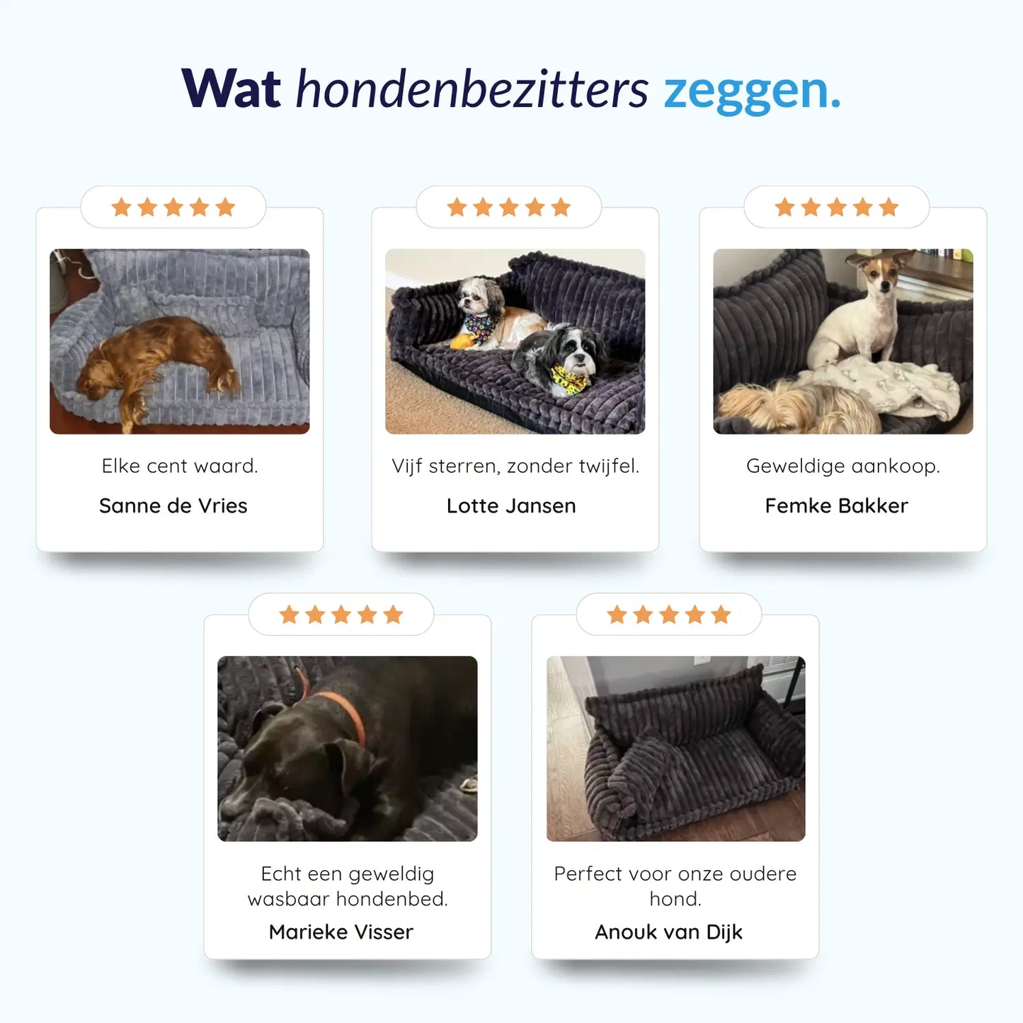 MrFluffyFriend® - Orthopedisch Wasbaar Hondenbed